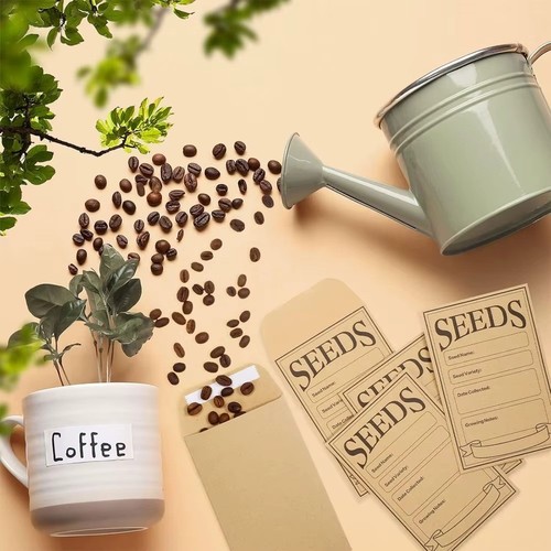 200pcs small kraft seed - small,
