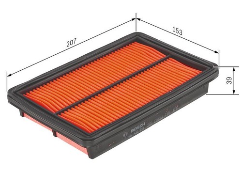 Air filter fits kia pride - filter,