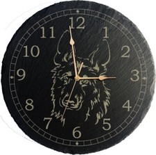 Large Genuine Slate Wall Clock