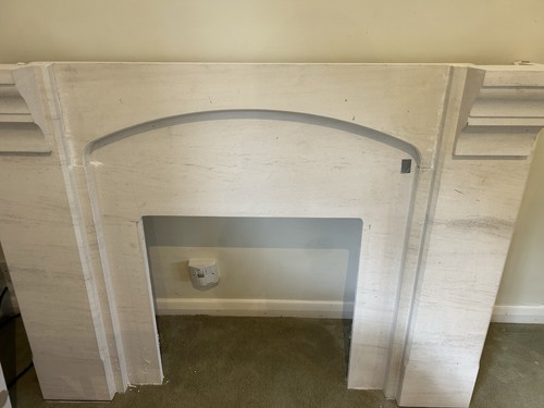 Limestone fireplace surround - limestone,