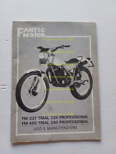 1983 Fantic Motor Trial 240-125 Professional Original Maintenance Use Manual