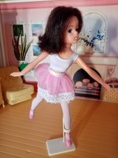 Repro 3-D Printed Sindy white ballerina stand leg point toe fit 11" doll