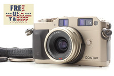 ⏯️ [Lens TOP MINT] Contax G1 35mm Rangefinder Camera Body 28mm F2.8 Lens...