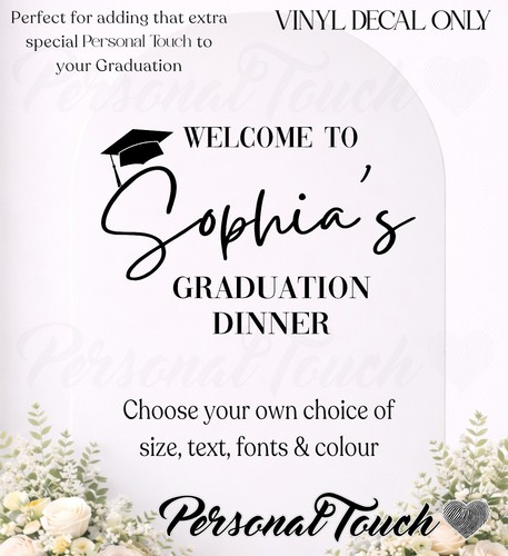 Personalised graduation vinyl - personalised,