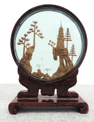 Chinese cork diorama - diorama, tall