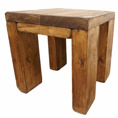 Coffee side table solid wood - side,
