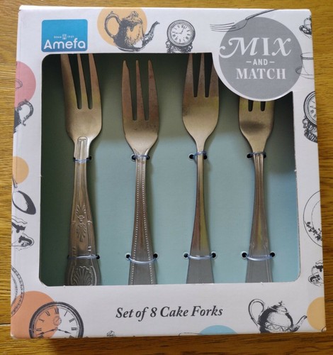 Amefa cake forks mix and - 8,