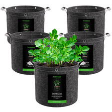 VIVOSUN 5x 12 L Plant Grow Bags Potato Vegetable Garden Planter Bag  3 Gallon