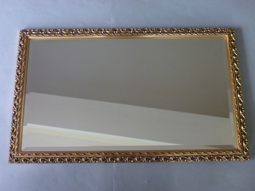 Vintage gold rectangle - gold, wall