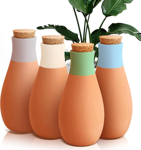 4pcs terracotta self - terracotta, watering
