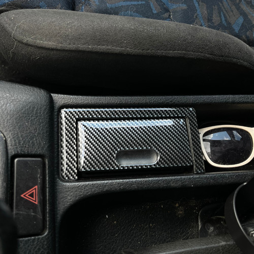 Carbon fiber front ashtray - carbon,