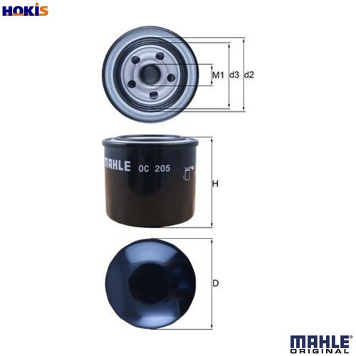 Oil filter 205 - filter, for