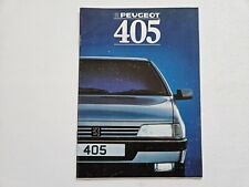 PEUGEOT 405 INC MI16 SALES BROCHURE 1988