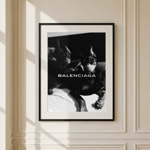 Balenciaga doberman wall - balenciaga,