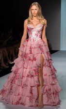 Sherri Hill - Floral Strapless
