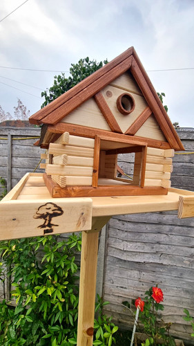 Wooden freestanding bird - wooden,