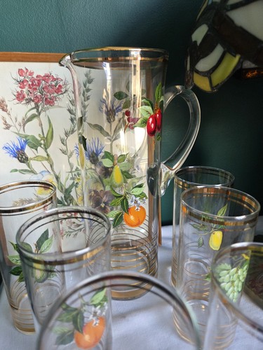 Vintage 1960s glass - vintage, fruit