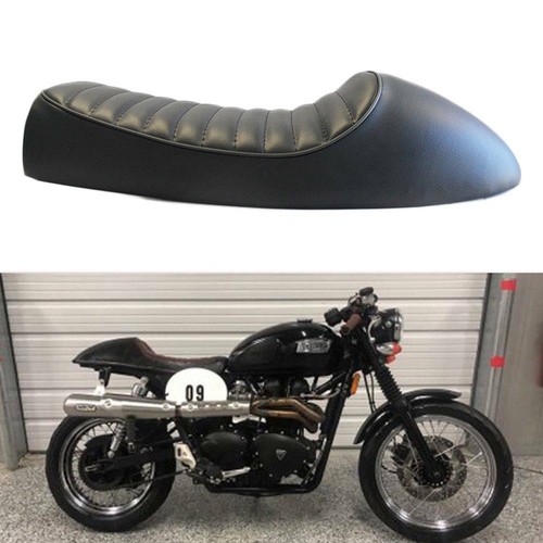 Black motorcycle hump - black,