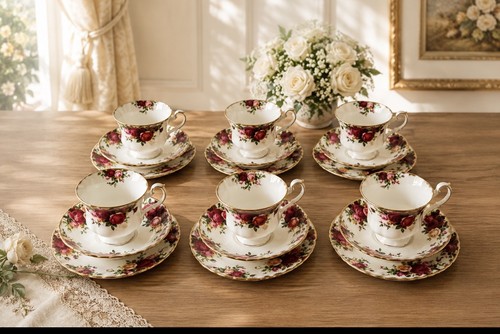 Six royal albert old country - six,
