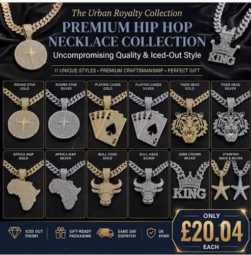 Premium hip hop necklace - hip,