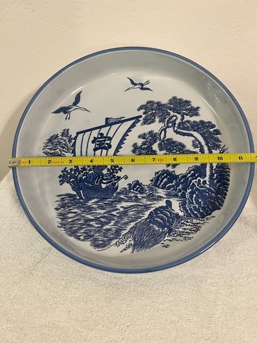 Japanese porcelain plate - porcelain, with