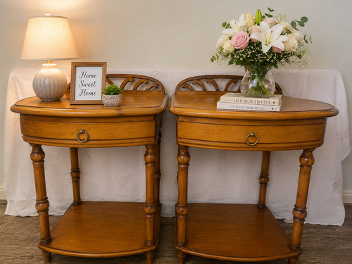 Pair vintage solid - of,