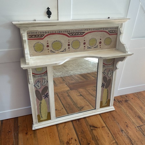 Overmantel mirror wall - wall, shelf
