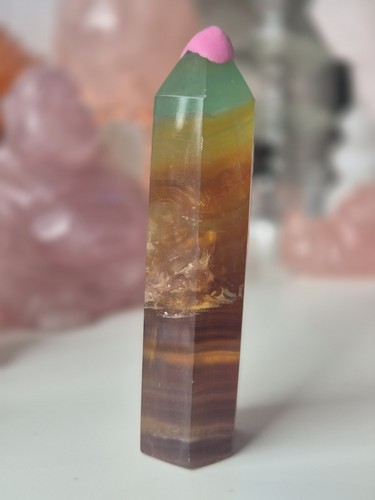 Amazing brown bandy fluorite - amazing,