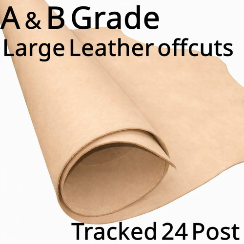 Veg tan leather offcuts 5mm - tan,