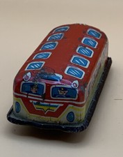 Vintage Tin Friction Bus Japan 