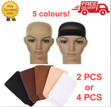 2 / 4 x Wig Cap Black
