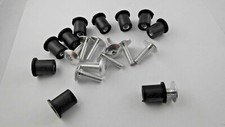 Fairing screws M6x20 aluminium-Lifan®-rubber plugs 10 set-screw set
