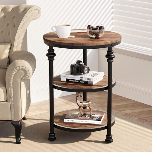 Round side table end - round,