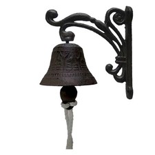 Cast Iron Door Bell Hanging Garden Bell Indoor Outdoor Walls Fence Decor C 3