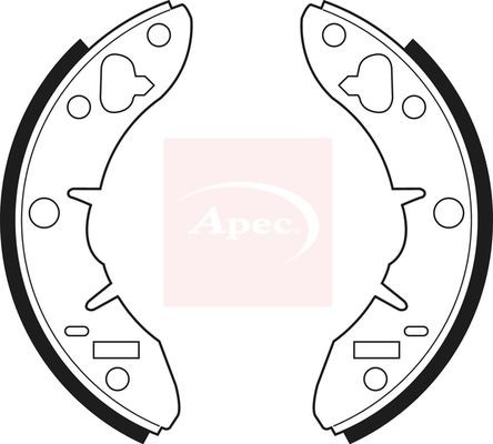 Brake shoe set rear lockheed - shoe,