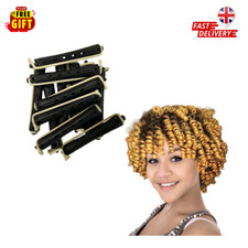MR Perm Rods (1.1x9cm) Natural Long Short Hair PermRods with Elastic Rubber-5607