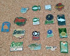Lot Of 17 Fishing Pins, Sensas 