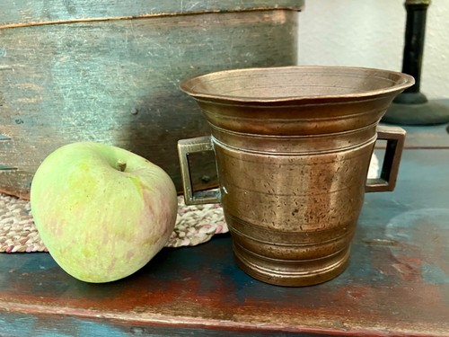 Antique bronze brass mortar - antique,