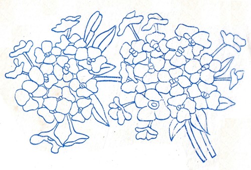 Vintage embroidery transfer - embroidery,