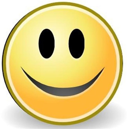 Smiley face sticker - face, laptop