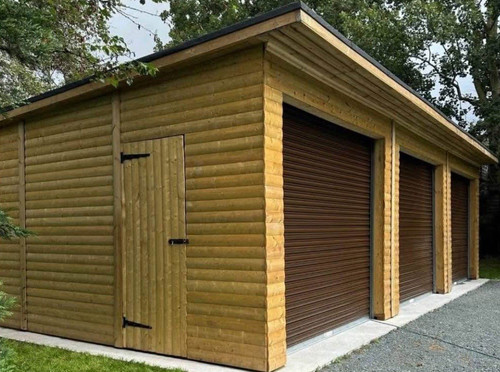 30x12 treble garage - , with