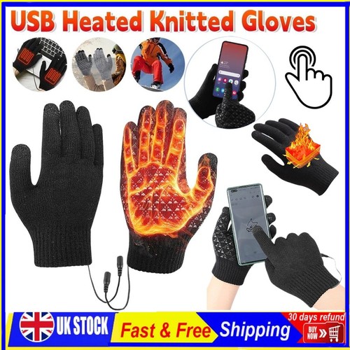 Electric heated gloves usb - heated,
