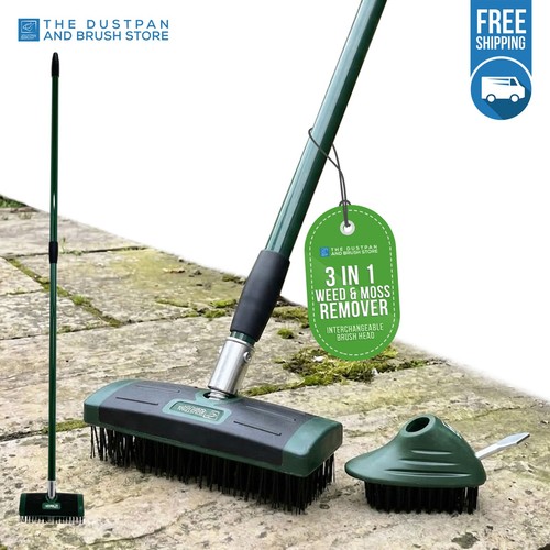 Telescopic weed brush - brush, wire