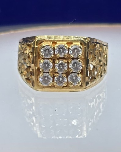 22ct gold diamond cluster - diamond,