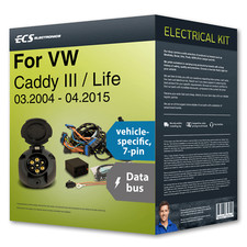 Towbar wiring kit 7-pin specific ›for VW Caddy III / Life 04-15 NEW