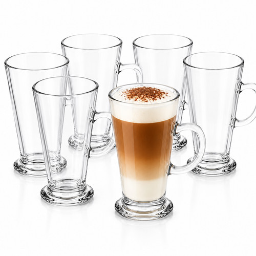 Clear latte coffee - 6x,