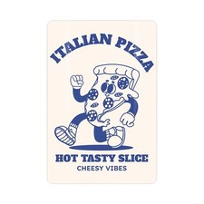 Retro Diner Metal Sign - 1950s Italian Pizza Novelty Metal Plaque Decor Gift