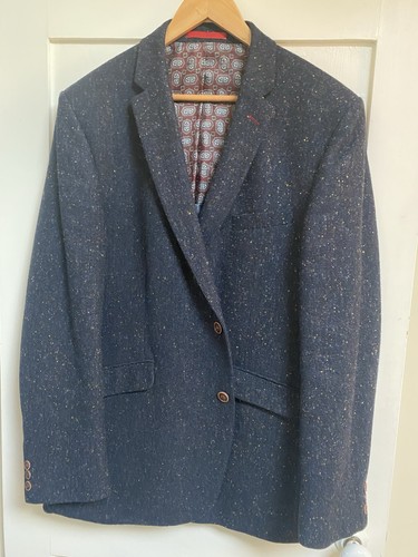 Men navy tweed jacket - men’s, –