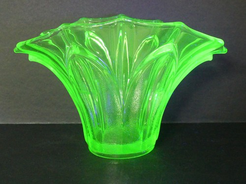 Vintage art deco green uranium - green,