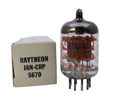 Rare Raytheon JRP 5670 2C51 Valve Tube Windmill Getter NOS Military Boxed